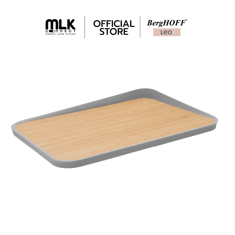 เขียงไม้ไผ่ BergHOFF รุ่น Leo อ่อนโยนต่อใบมีด  41 x 30.50 x 4 ซม. สีเทา 3950088_1